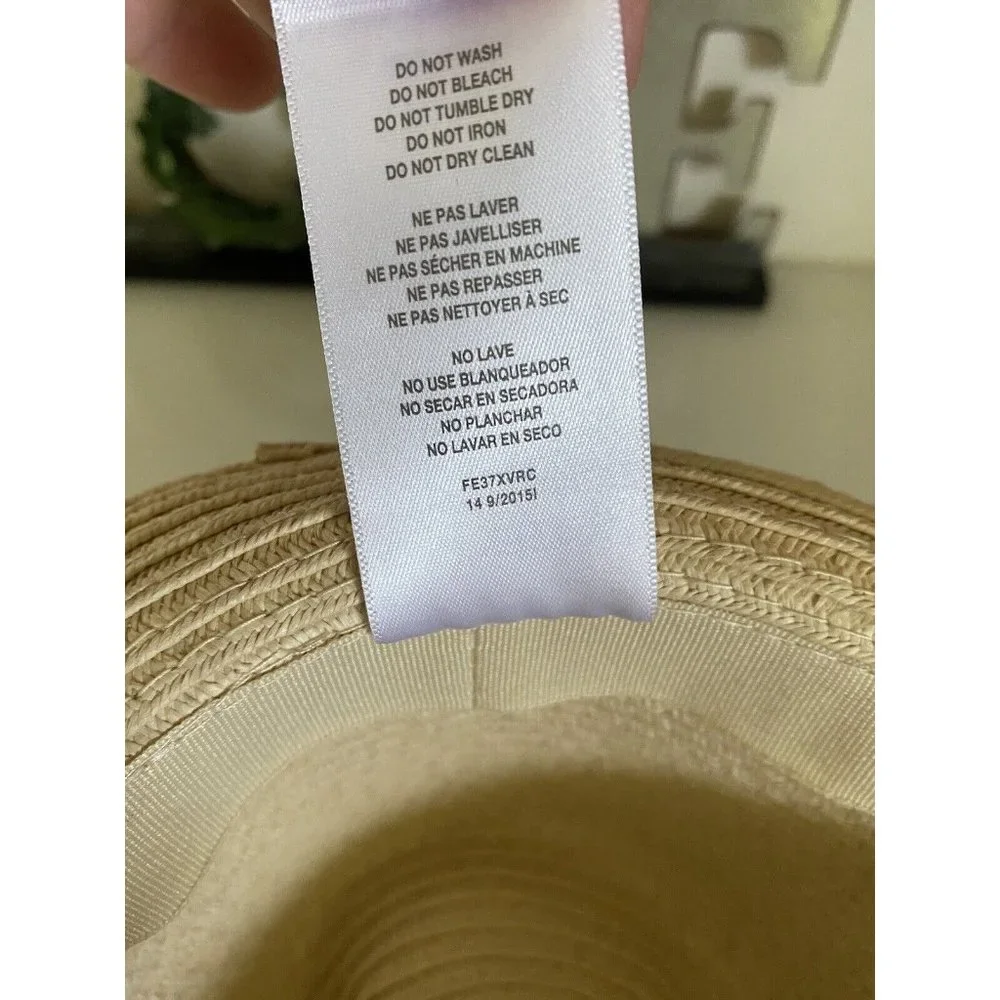 Carter’s 2 Fedora Straw Sun Hats Cap Blue Ribbon For‎ Child 2-4 Mint Condition!